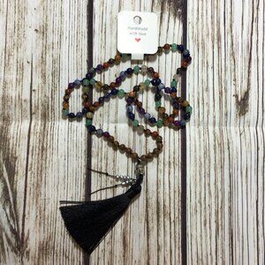 Chakra Gemstone Bead Handmade Beaded Mala Necklace